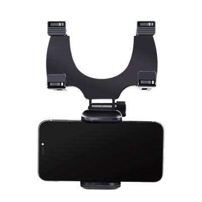 China Car Rear View Mirror Mobile Phone Bracket Rotating Navigation Recorder Holder for sale