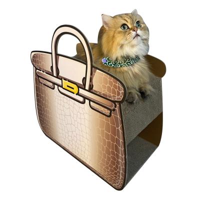 China 2021 Viable Hot Selling Amazon Claw Board Scratch Board Cat Bag Nest Board Corrugated Nest Toy Vertical Climbing Frame Pet Supplies for sale