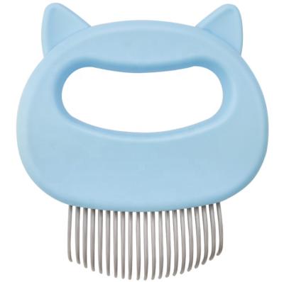 China 2021 Viable New Fashion Pet Bath Hair Brush Dog Stainless Steel Brush Grooming Pet Brush for sale