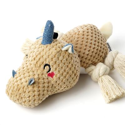 China Stocked Bite Teeth Pet Resistant Cleaning Toy Woven Pattern Available Wholesale for sale