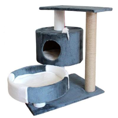 China Breathable spot can be wholesale wooden cat tree comfortable and firm accommodation for sale