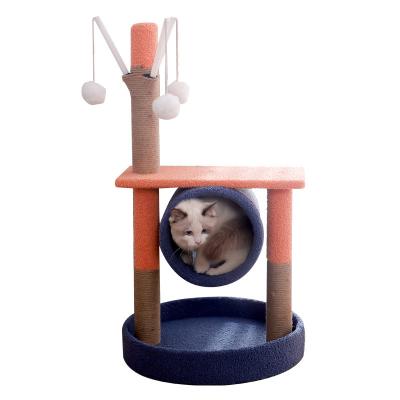 China Factory Direct Sales New Breathable Luxury Wooden Multilayer Modern Cat Tree for sale