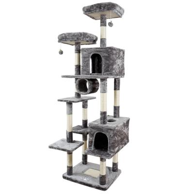 China Wholesale High Quality Luxury Large Wooden Cat Tree Factory Customized Breathable for sale