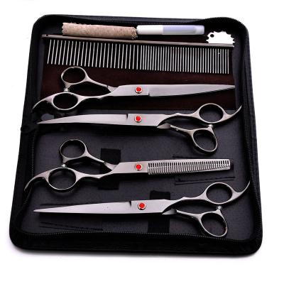 China Viable 9 Inch 6CR Stainless Steel Multifunctional Pet Grooming Scissors Set for sale