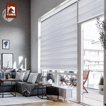 China Blackout Plain Pattern Polyester Zebra Fabric Blind Roll For Curtain for sale