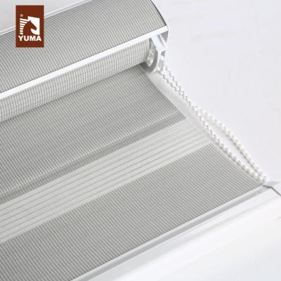 China Poly Heat-insulation Fabric Zebra Roller Blind Shades Fabric For Zebra Window Blinds for sale