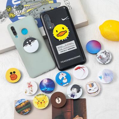 China Wholesale High Quality Acrylic Adjustable Pop Out Cell Phone Holder With Cute Logo For Cell Phone Grip Custom Design Phone Grip for sale