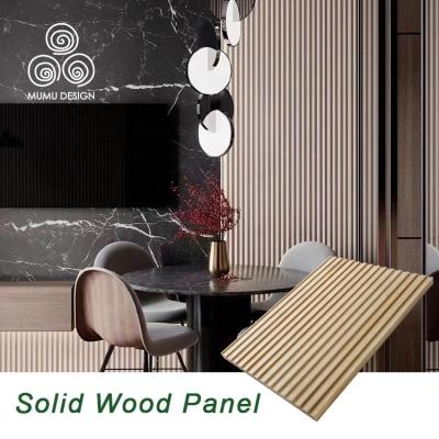 China Modern Gold Color MUMU Cladding Slat Wood Canopy Decorative Indoor Wall Panels For Living Room for sale