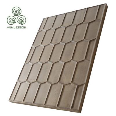 China Home Decoration 3D Tarpaulin Panel Sound Insulation Cladding Panel Exterior Solid Wood Ceiling Panels Sheet for sale