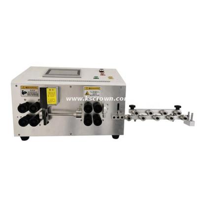 China Large Square 1.5-35mm2 Automatic BEYOND THE OPTICAL RANGE Sheathed Wire Stripping Machine PLC Control Wire Cutting And Stripping Machine for sale