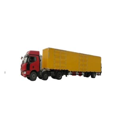 China Truck Trailer Cargo Box Semi Trailer Quality Guarantee Guardrail Cargo Transport Cargo Semi Trailer for sale