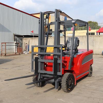 China Farm Electric Forklift Truck With 3 Stage Mast Type From Food Beverage Full Electric Forklift for sale