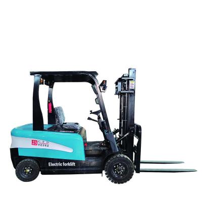 China Nieuwe energie Multifunctionele elektrische vorklift Klein Mini 4wd Battery Electric 1 2 3 4 5 Ton Vorklift Te koop