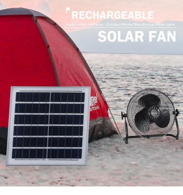 China High Quality Portable For Home Cooling Rechargeable Solar Cooler Fan Solar Chargers Portable Fans for sale