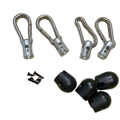 China Plastic And Metal GYM Accessories Ball Crane Hook Connector Plastic Screw Used For Gym Equipment Cable for sale