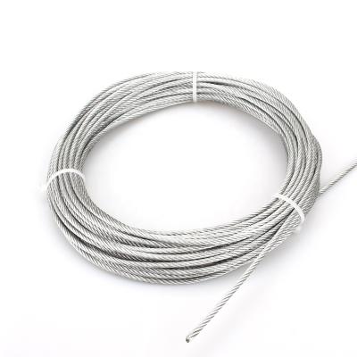 China Rope 6x19+IWS 3mm Galvanized Steel Wire Rope Aircraft Cable For Crane for sale