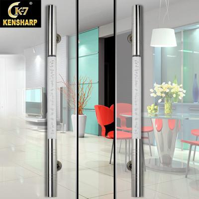 China Crystal door push pull handle set for glass door door handles luxury for sale