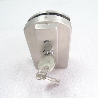 China Factory frameless glass sliding door lock lock patch with brass keys glass door central lock for sale