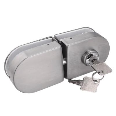 China Sliding Security No Holes Lock For Tempered Glass Door for sale