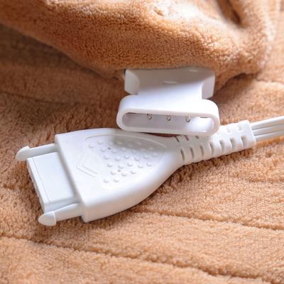 China Hot Selling Single Electric Heated Flame Retardant Overheating Protection Throw Blanket For Winter for sale