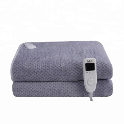 China 2021 New Hot Sale Hotel Coral Fleece Double Bed Electric Heated Blanket for sale