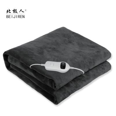 China 2021 New Folded Winter 220V Electric Heater Blanket With Timers Overblanket Washable Fast Heating Heated Spray for sale