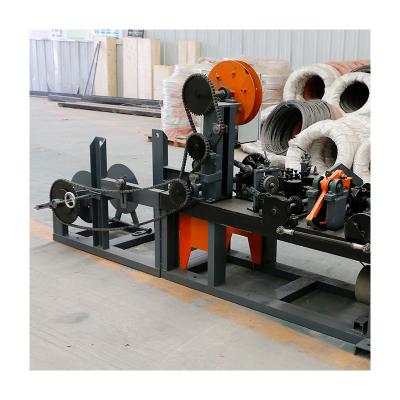 China Factory Construction Automatic Galvanized Twisted Barbed Wire Fence Making Machine Directly Selling Double for sale