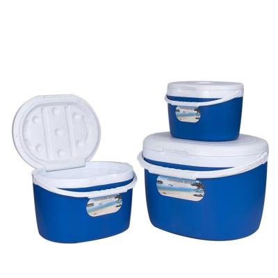 China Wholesale High Quality Plastic Thermal Lunch Cooler Box Portable Insulated Hangkong Ice Cooler Box Multiple Sizes Custom for sale