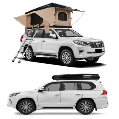 China Hangkong Crt002 Hot Selling Delivery Diagonal Tying Type Short Camping/Sleepovers Car Roof Top Tent Suitable for sale