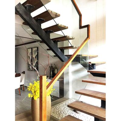 China VIKO Modern Mono Safety Glass Balustrade Staircase Stringer Staircase for sale