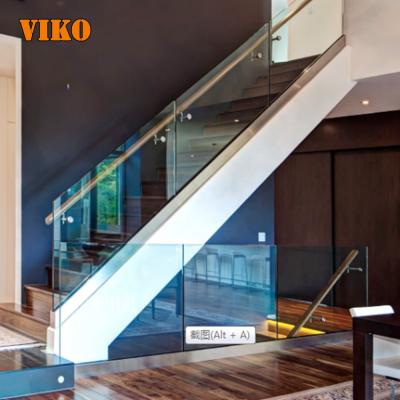 China High Quality Flat Modern Stringer Staircase Staircase Design by VIKO double for sale