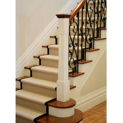 China Wrought Iron Staircase VIKO Stringer Design Wrought Iron Staircase Wooden Railing for sale