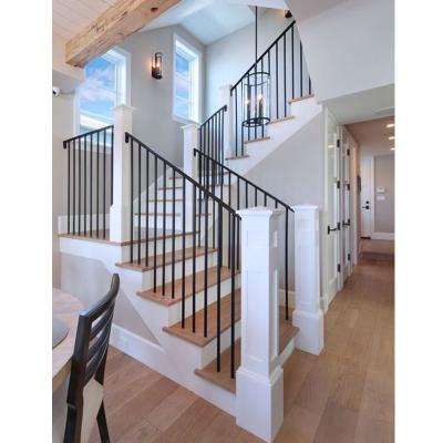 China VIKO Modern Simple Interior Wrought Iron Stairs Railings Design Mono Stringer Stairs for sale