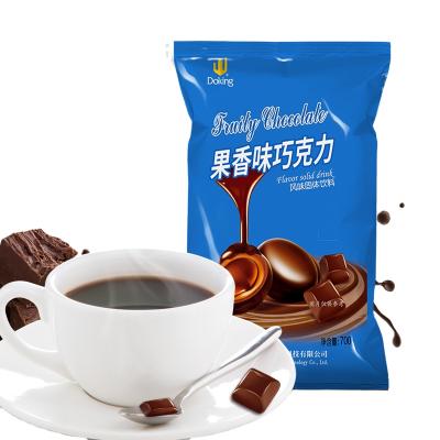 China Doking High Quality Instant Hazelnut Flavor Chocolate Powder For Bubble Tea Boba Milk Tea Desserts Bake Powder for sale