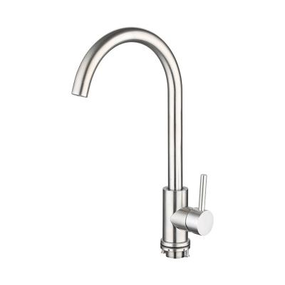 China Sense Faucets UPC Kitchen Faucet Repair Stainless Steel SUS304 Single Hole Single Hole Sense Faucets Deck Mounted for sale