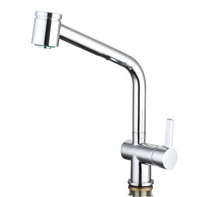 China Sense Faucets Microphone Form Mounted Deck Pull Down Pull Down Kitchen Brass Faucet for sale