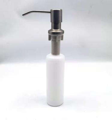 China Sense Faucets Kitchen Faucet Sink Soap Dispenser Accessories Stainless Steel Leather Soap Dispenser for sale