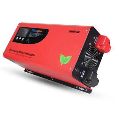 China GOOD PRICE HIGH EFFICIENCY 3000WATT PURE SINE WAVE OFF GRID SOLAR INVERTER 3KW WITH AC CHARGER 424*185*180MM for sale