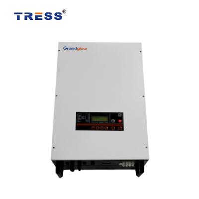 China SOLAR POWER SYSTEM HOME GRANDGLOW NEW ENERGY PLANT 8000WATT 8KW 220V 230VA 380VAC 400VAC GRID TIE SOLAR INVERTER for sale