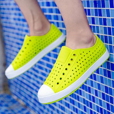 China Breathable Urban Holes Hollow Out EVA Upper Slip On Sneaker Women Native Eva Garden Casual Shoes For Girls for sale