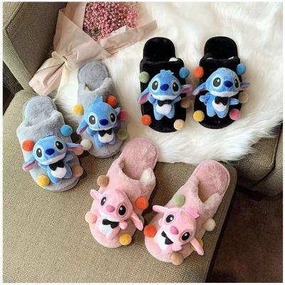 China 2021 Winter News Trend Fashion Cartoon Fluffy Doll Slippers Women Fluffy Slippers Home Slippers for sale