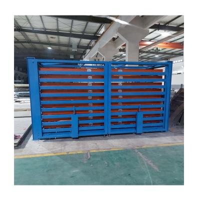 China HORIZONTAL corrosion protection warehouse storage STRIP RACK for horizontal sheet metal storage for sale