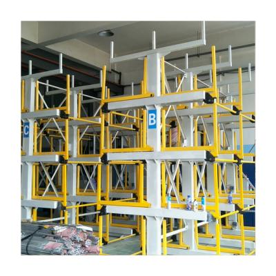 China Corrosion Protection Pipe Bar Storage Warehouse Storage Roll Out Cantilever Rack for sale