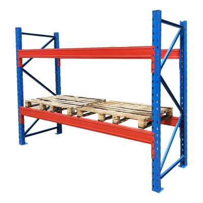 China Display Stand Metal Storage Rack Loading Capacity 1500KGS Per Layer Industrial Warehouse Pallet Racking for sale