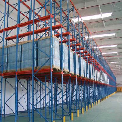 China Heavy Duty Corrosion Protection Large Capacity Rack Drive-in Warehouse Pallet Rack Stacking Racks Shelves for sale