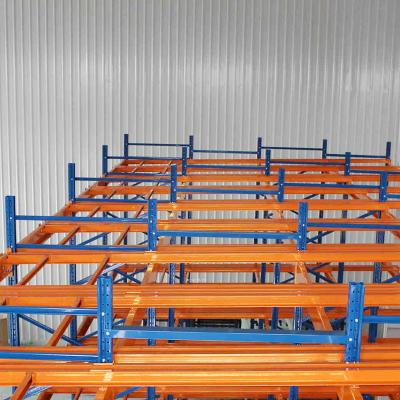 China Corrosion Protection Push Back Pallet Racking Heavy Duty Double Storage Pallet Shelf Heavy Duty Pallet Rack for sale