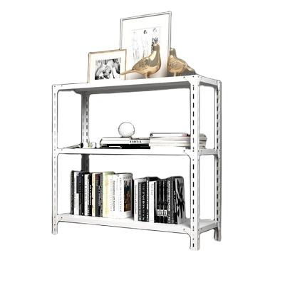 China Single Sided Two Layers White Metal Display Shelving For Home Use Quality Cold Rolled Steel Powder Coating Shoes Storage Rack for sale