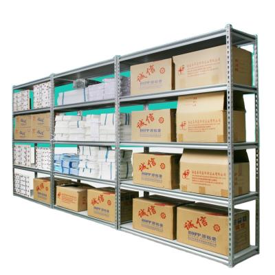 China Double Sided Slotted Boltless Shelving Five Rows Weight Capacity 200KGS Per Racking Tire Gray Powder Coated Retialoer Storage for sale