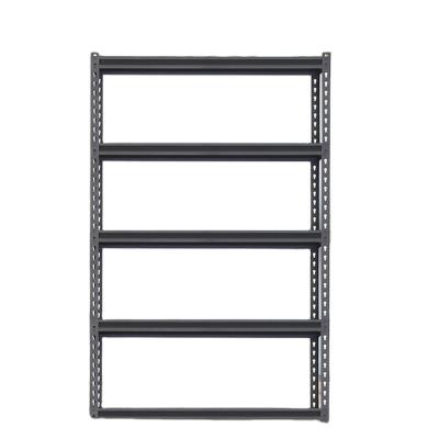 China Light Duty Metal Stocked Racking Hardware Black Powder Finished Q235 Coated Usd For Living Room Display And Storage for sale