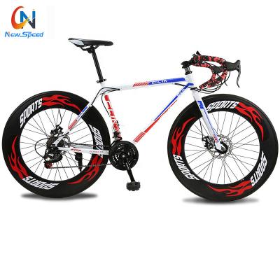 China OEM 21 speed china road bike steel bicycle/wholesale 700c stroke cheap bikes/high quality sport roadbike cycle with carbon frame for men for sale